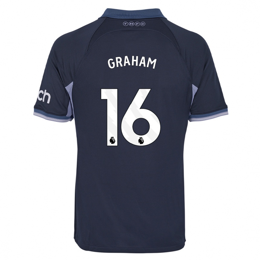 Niño Fútbol Camiseta Kit Graham #16 Azul Oscuro 2ª Equipación 2023/24 México