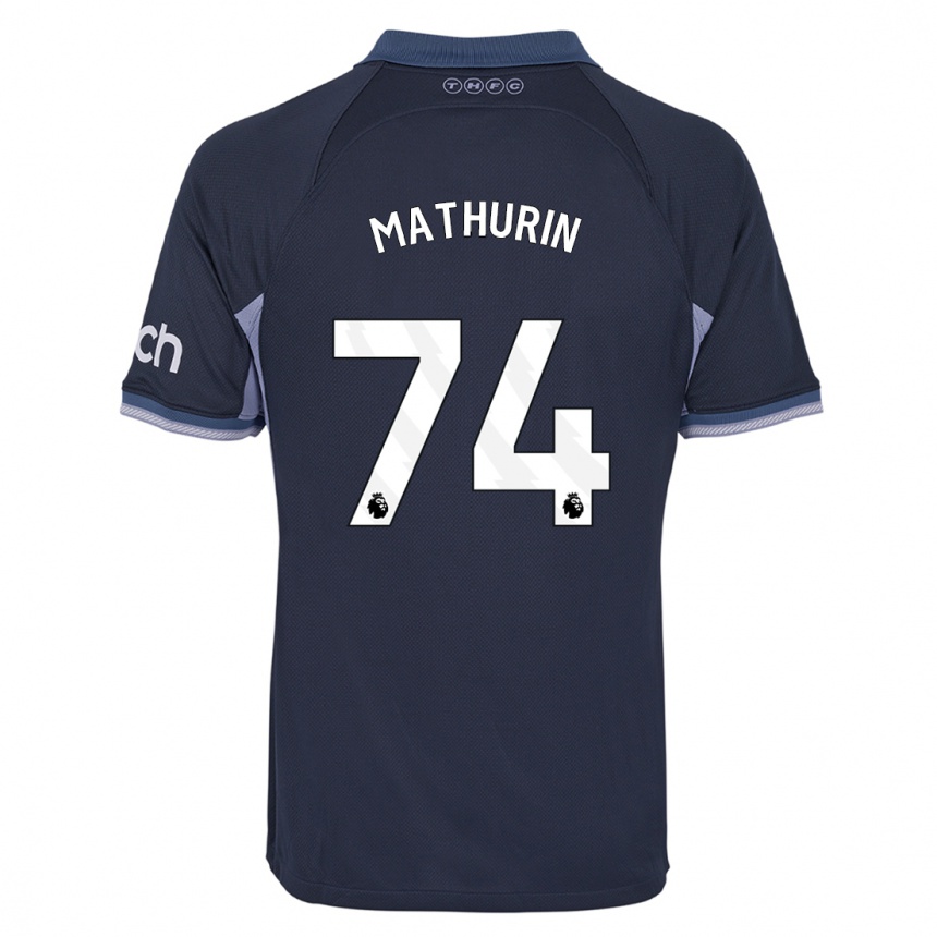 Niño Fútbol Camiseta Roshaun Mathurin #74 Azul Oscuro 2ª Equipación 2023/24 México