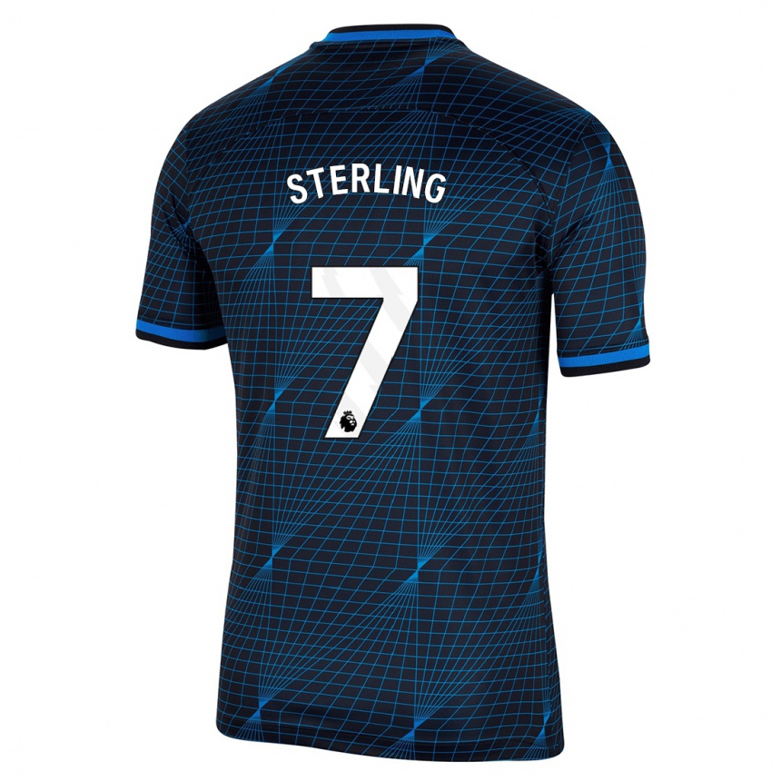 Niño Fútbol Camiseta Raheem Sterling #7 Azul Oscuro 2ª Equipación 2023/24 México