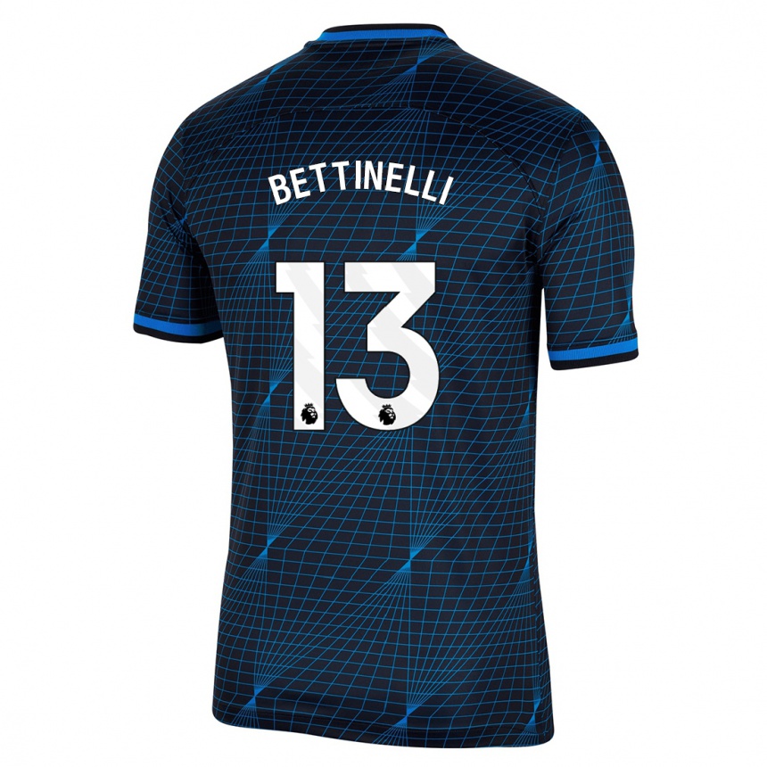 Niño Fútbol Camiseta Marcus Bettinelli #13 Azul Oscuro 2ª Equipación 2023/24 México