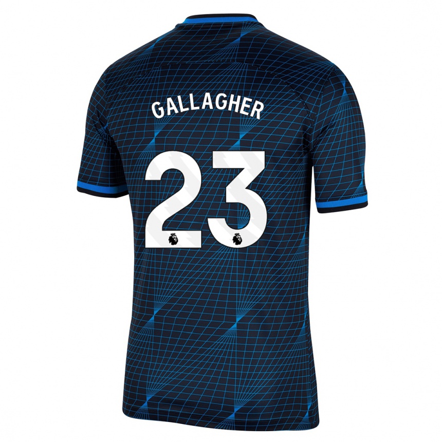 Niño Fútbol Camiseta Conor Gallagher #23 Azul Oscuro 2ª Equipación 2023/24 México