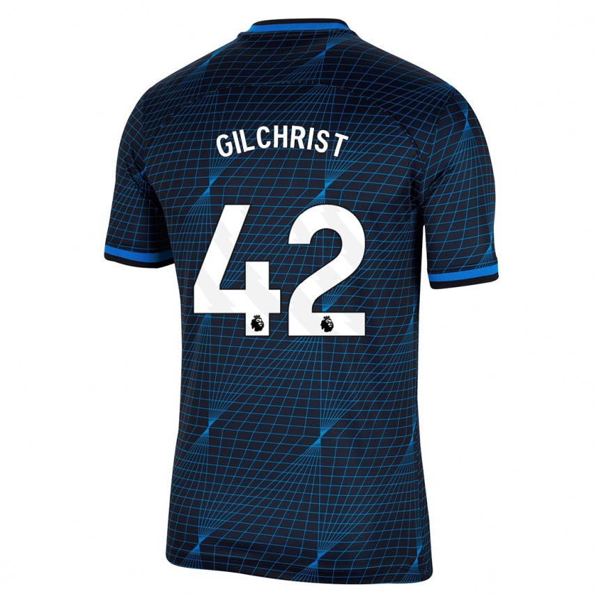 Niño Fútbol Camiseta Alfie Gilchrist #42 Azul Oscuro 2ª Equipación 2023/24 México