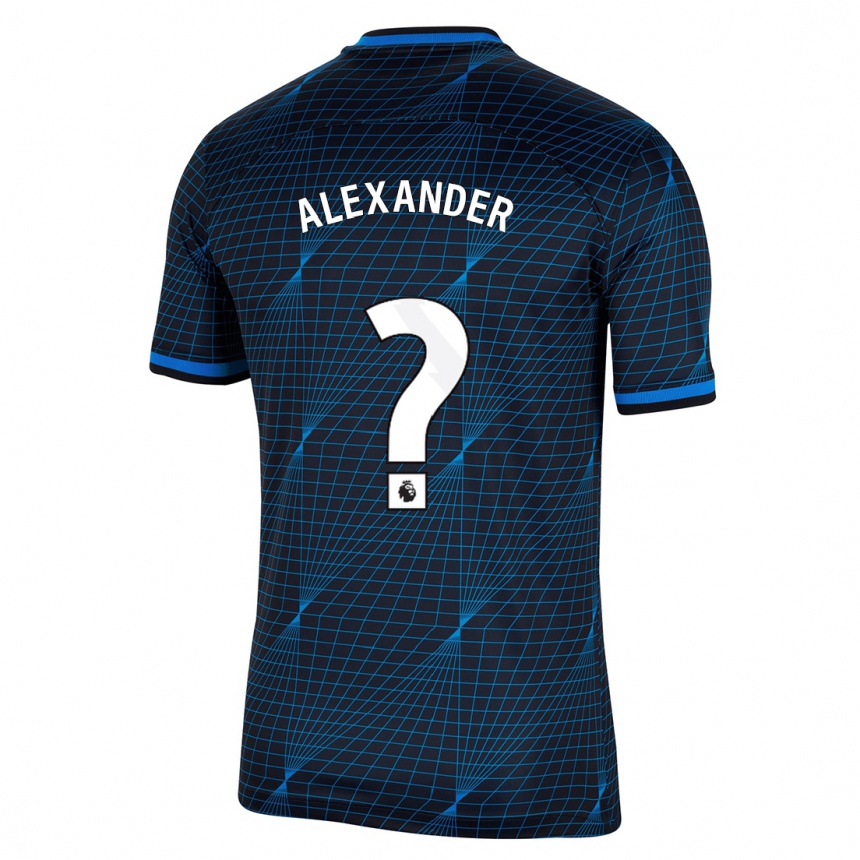 Niño Fútbol Camiseta Reiss Alexander Russell-Denny #0 Azul Oscuro 2ª Equipación 2023/24 México