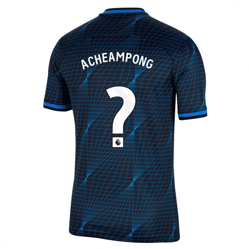 Niño Fútbol Camiseta Josh Acheampong #0 Azul Oscuro 2ª Equipación 2023/24 México