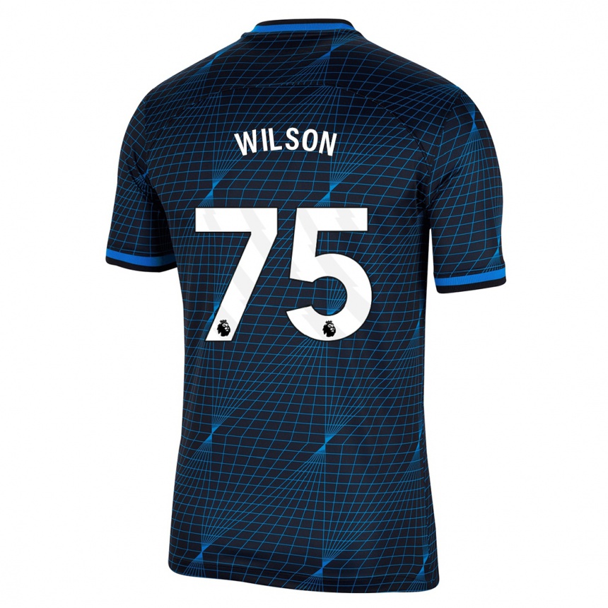 Niño Fútbol Camiseta Kaiden Wilson #75 Azul Oscuro 2ª Equipación 2023/24 México