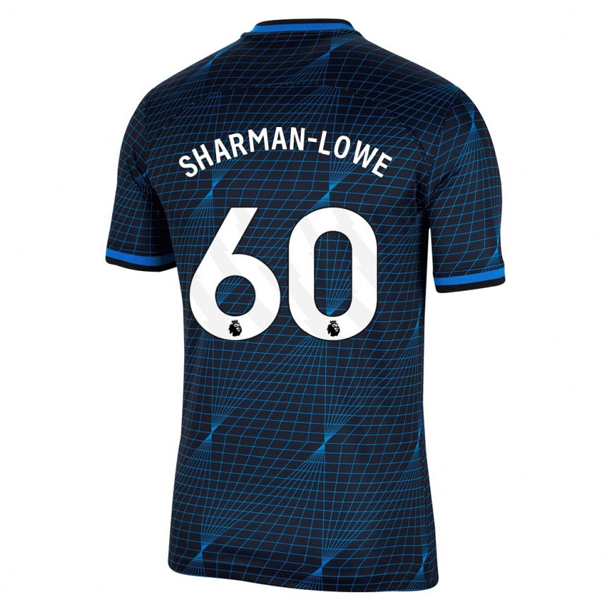 Niño Fútbol Camiseta Teddy Sharman-Lowe #60 Azul Oscuro 2ª Equipación 2023/24 México