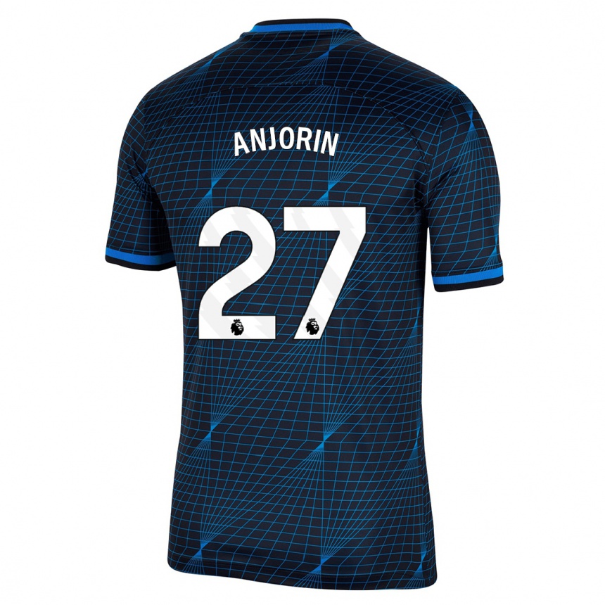 Niño Fútbol Camiseta Tino Anjorin #27 Azul Oscuro 2ª Equipación 2023/24 México