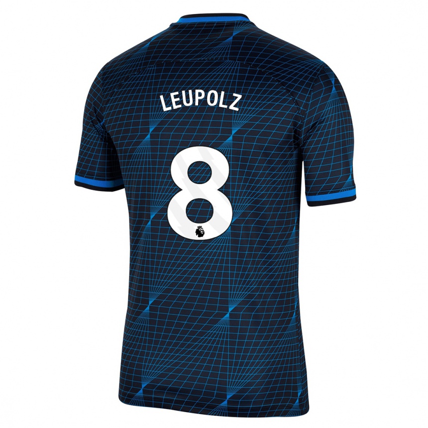 Niño Fútbol Camiseta Melanie Leupolz #8 Azul Oscuro 2ª Equipación 2023/24 México