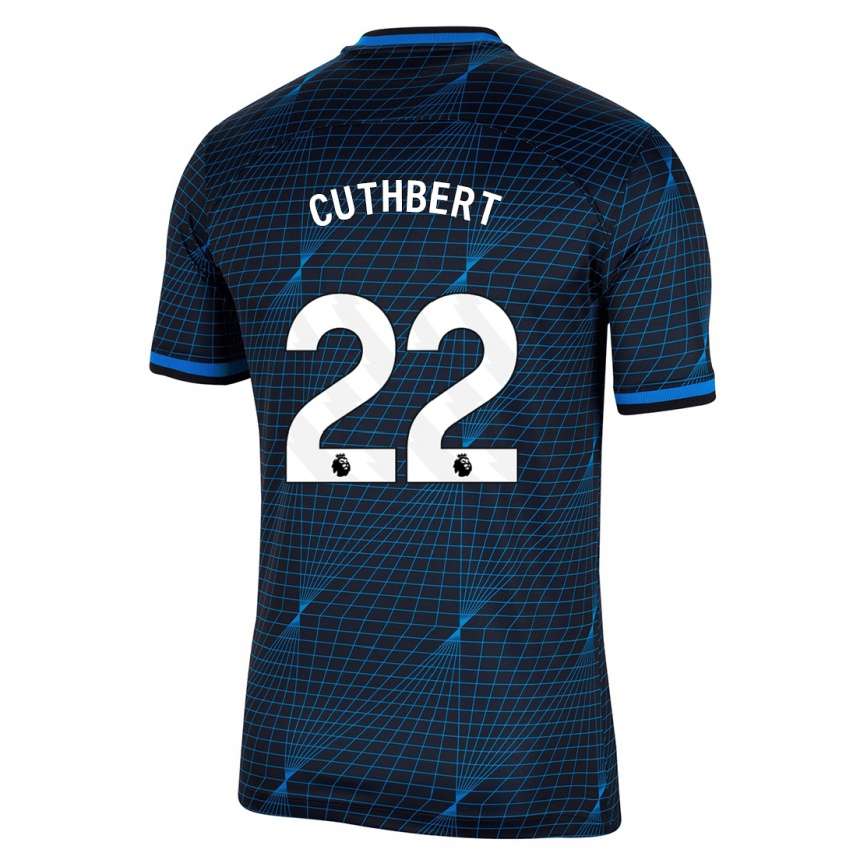 Niño Fútbol Camiseta Erin Cuthbert #22 Azul Oscuro 2ª Equipación 2023/24 México