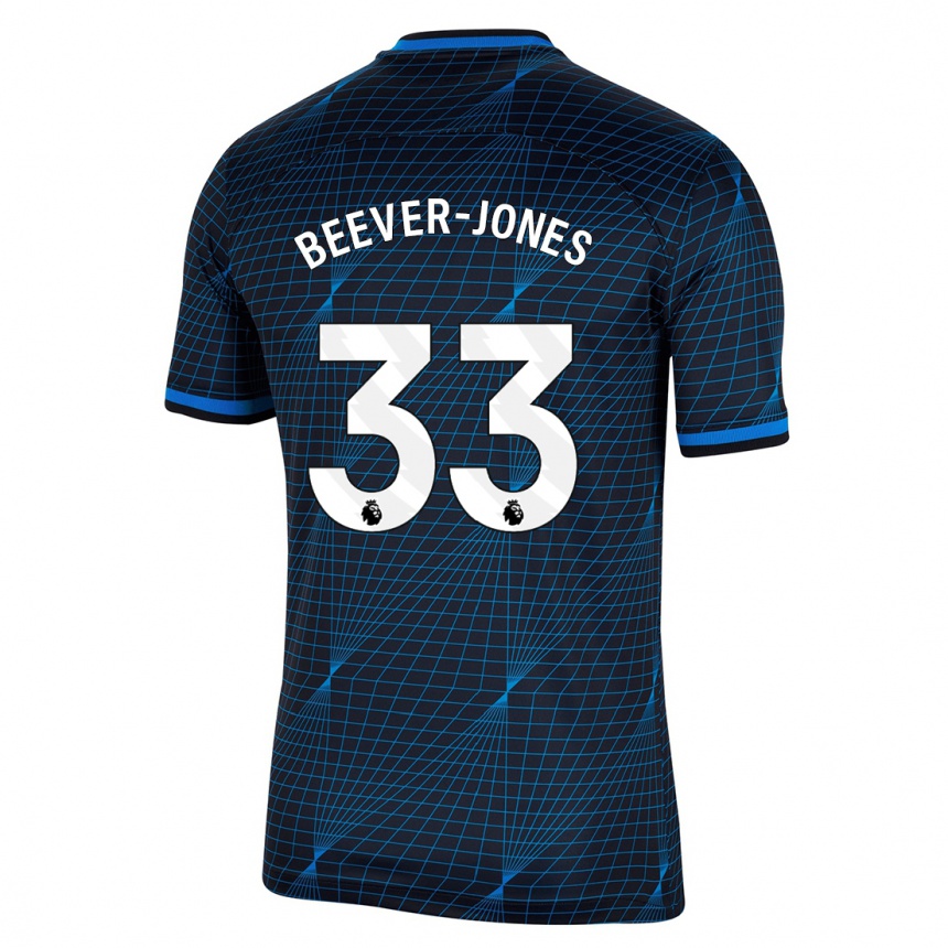 Niño Fútbol Camiseta Aggie Beever-Jones #33 Azul Oscuro 2ª Equipación 2023/24 México