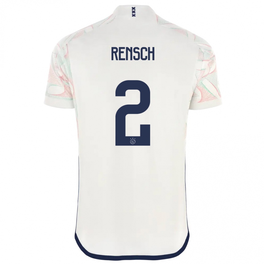 Niño Fútbol Camiseta Devyne Rensch #2 Blanco 2ª Equipación 2023/24 México