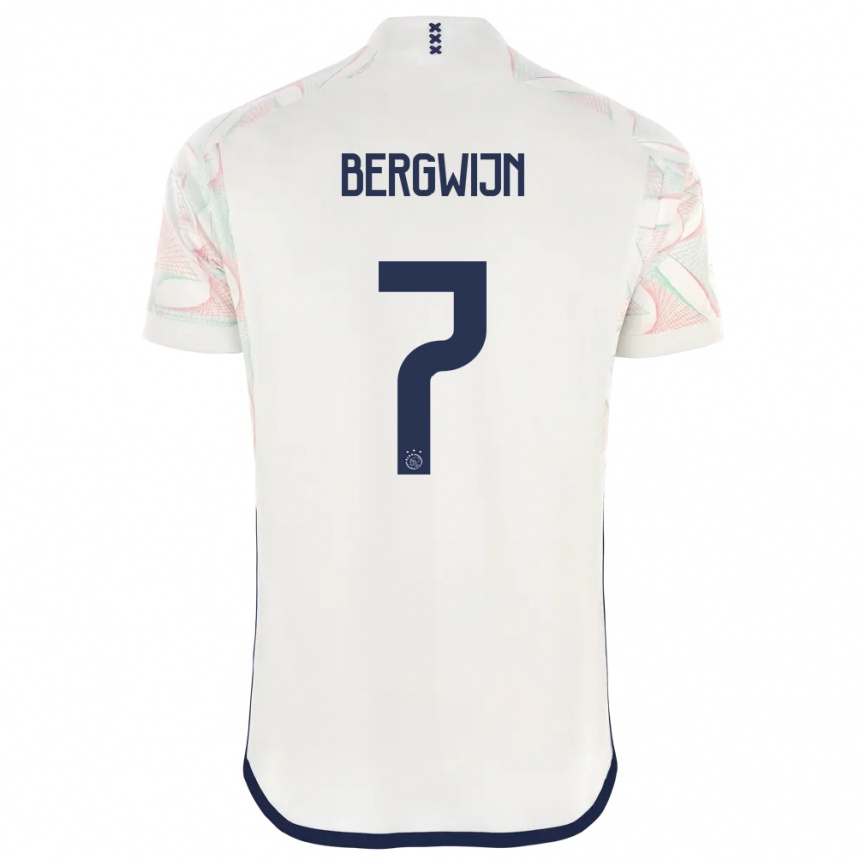 Niño Fútbol Camiseta Steven Bergwijn #7 Blanco 2ª Equipación 2023/24 México