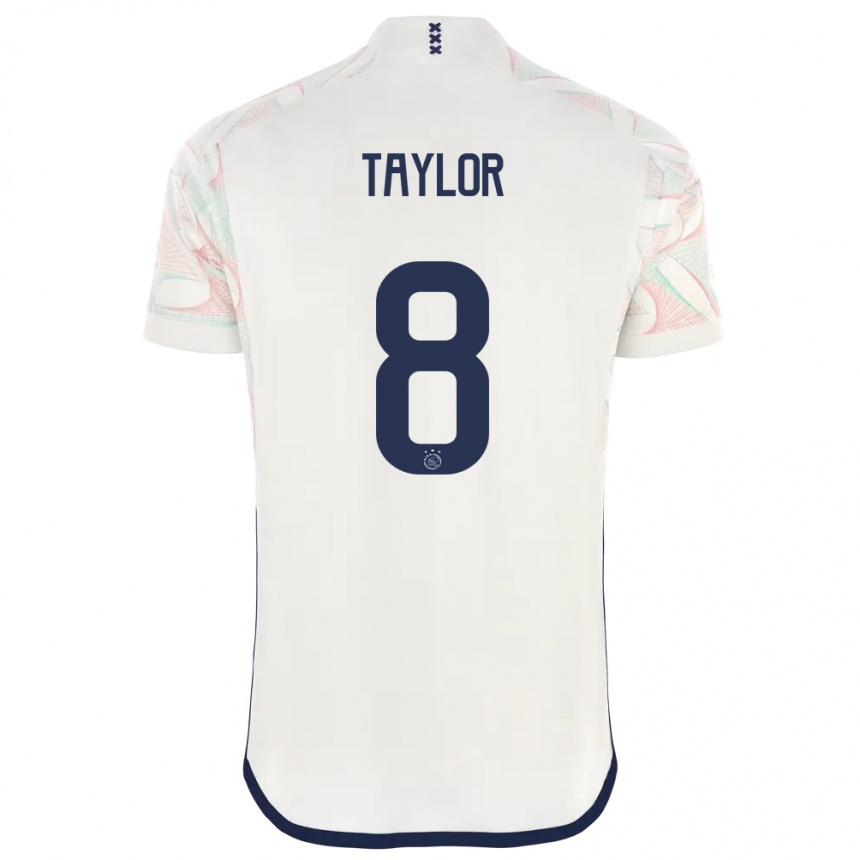 Niño Fútbol Camiseta Kenneth Taylor #8 Blanco 2ª Equipación 2023/24 México