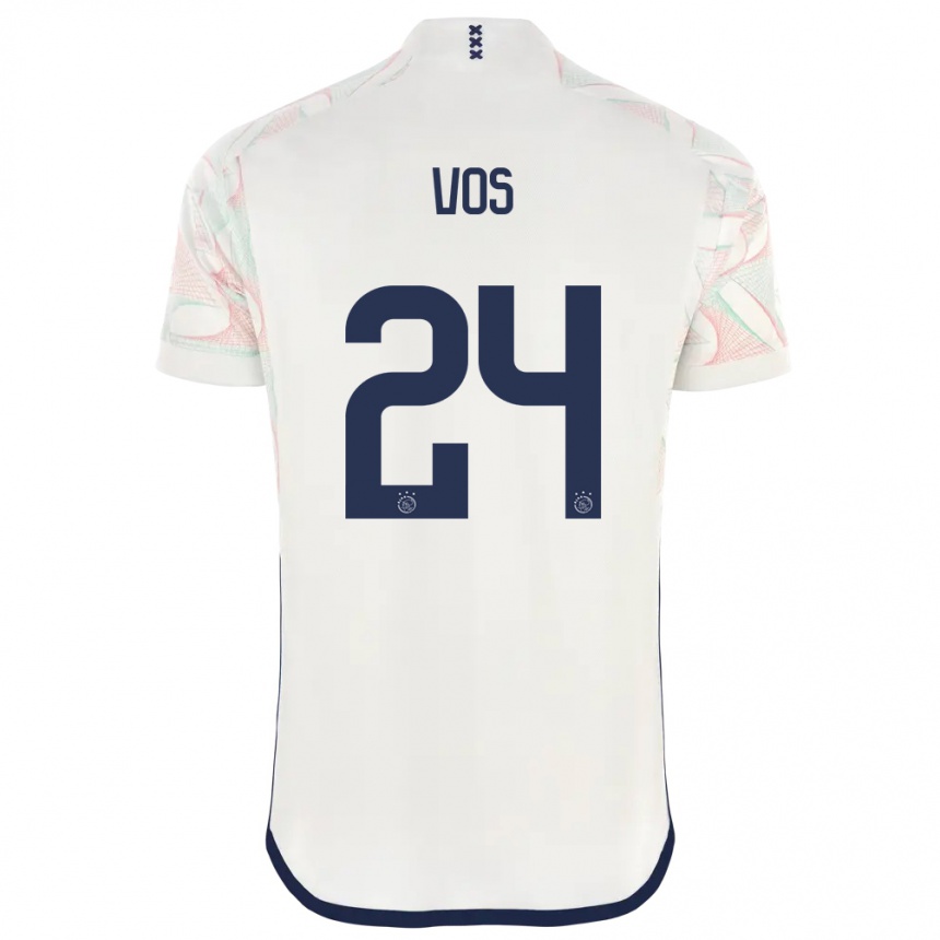 Niño Fútbol Camiseta Silvano Vos #24 Blanco 2ª Equipación 2023/24 México