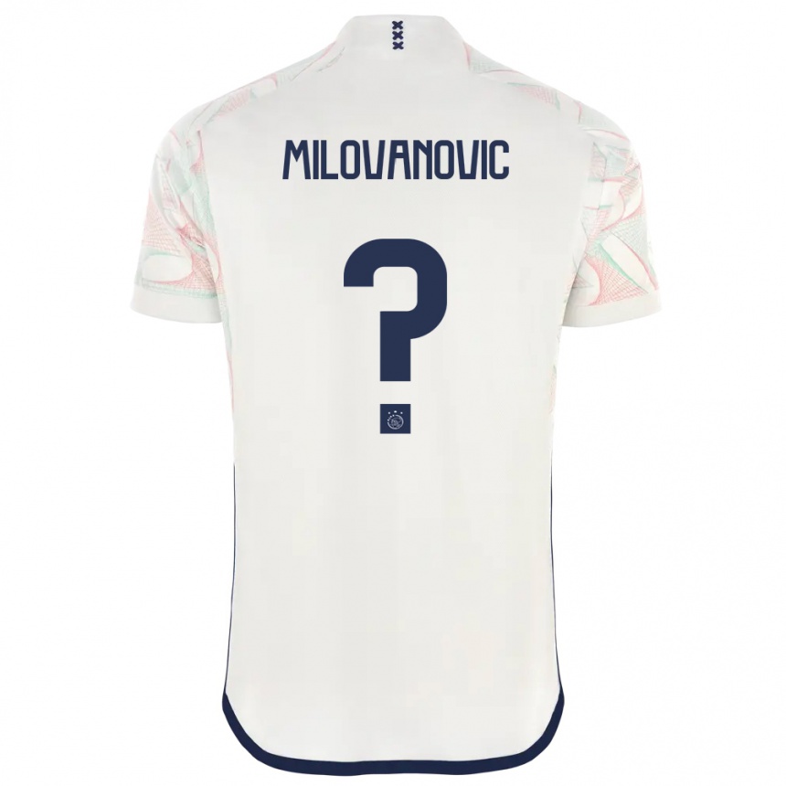 Niño Fútbol Camiseta Mateja Milovanovic #0 Blanco 2ª Equipación 2023/24 México