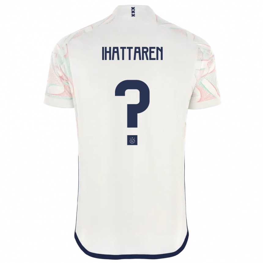Niño Fútbol Camiseta Mohamed Ihattaren #0 Blanco 2ª Equipación 2023/24 México