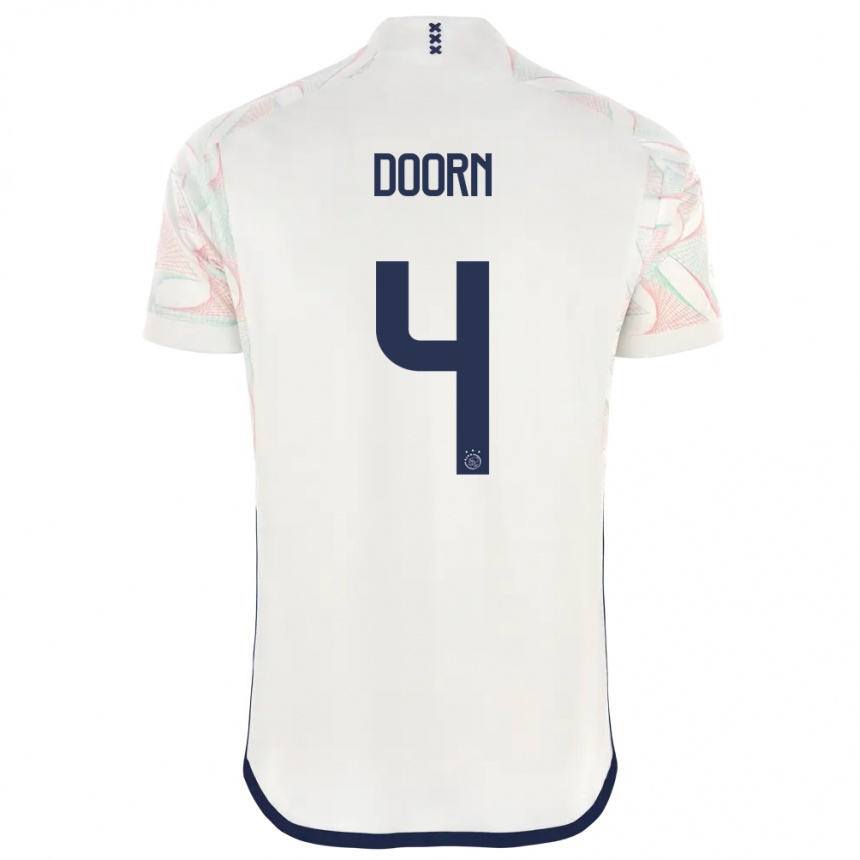 Niño Fútbol Camiseta Lisa Doorn #4 Blanco 2ª Equipación 2023/24 México