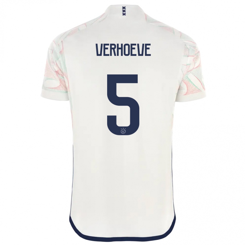 Niño Fútbol Camiseta Soraya Verhoeve #5 Blanco 2ª Equipación 2023/24 México