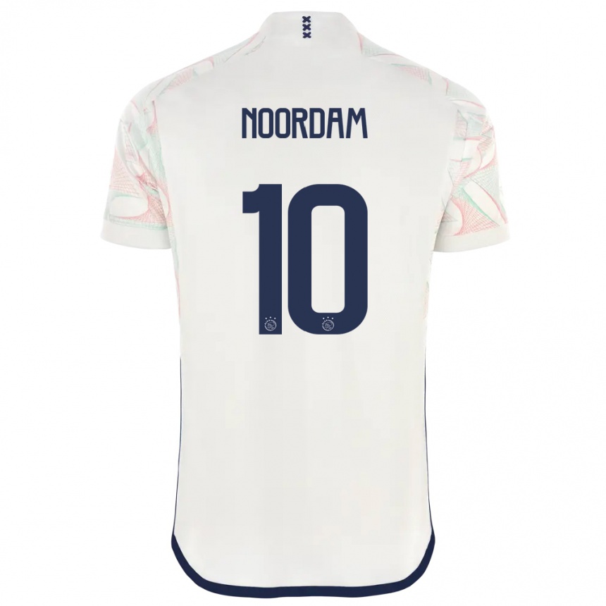 Niño Fútbol Camiseta Nadine Noordam #10 Blanco 2ª Equipación 2023/24 México