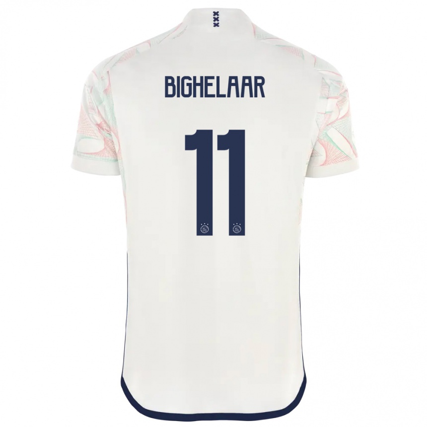 Niño Fútbol Camiseta Marjolijn Van Den Bighelaar #11 Blanco 2ª Equipación 2023/24 México