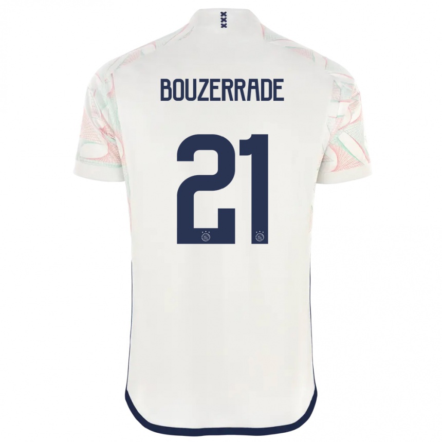 Niño Fútbol Camiseta Zaina Bouzerrade #21 Blanco 2ª Equipación 2023/24 México