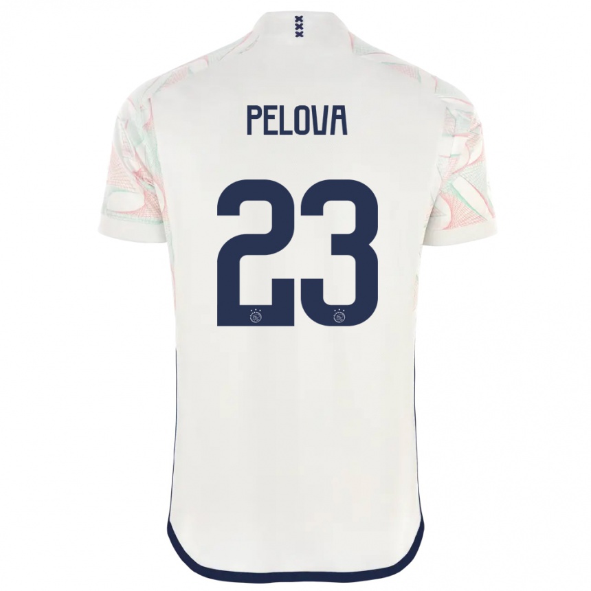 Niño Fútbol Camiseta Victoria Pelova #23 Blanco 2ª Equipación 2023/24 México