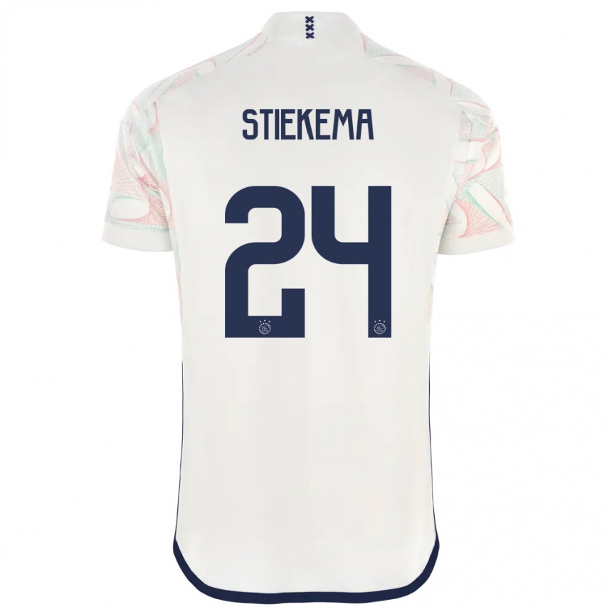 Niño Fútbol Camiseta Iris Stiekema #24 Blanco 2ª Equipación 2023/24 México