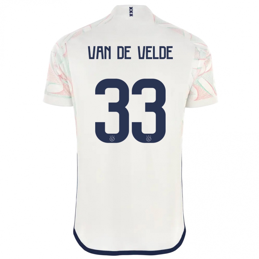 Niño Fútbol Camiseta Jonna Van De Velde #33 Blanco 2ª Equipación 2023/24 México