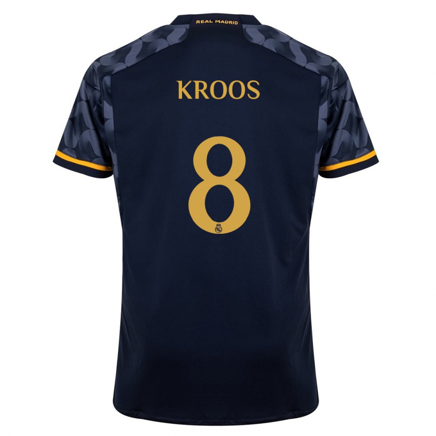 Niño Fútbol Camiseta Toni Kroos #8 Azul Oscuro 2ª Equipación 2023/24 México