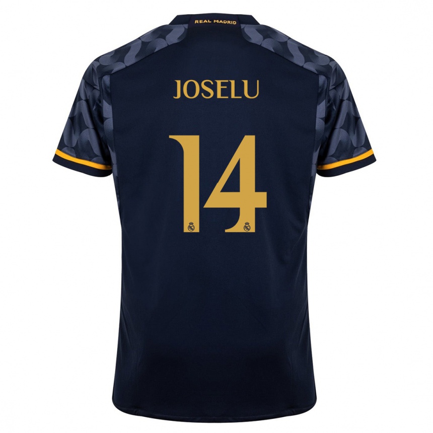 Niño Fútbol Camiseta Joselu #14 Azul Oscuro 2ª Equipación 2023/24 México