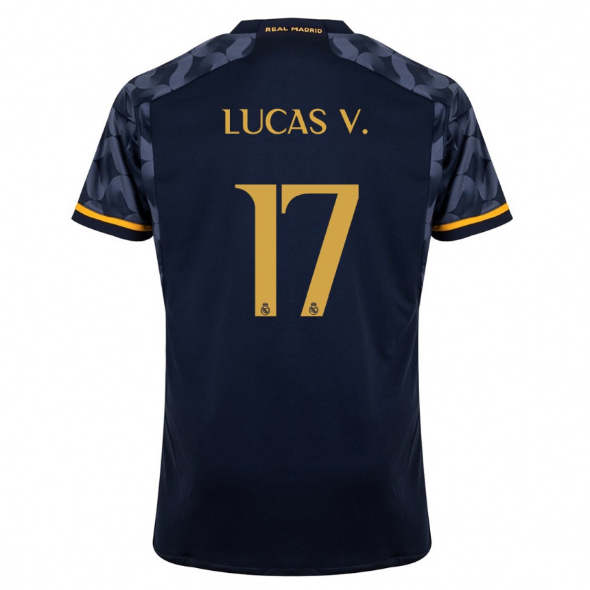 Niño Fútbol Camiseta Lucas Vazquez #17 Azul Oscuro 2ª Equipación 2023/24 México