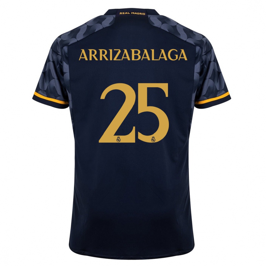 Niño Fútbol Camiseta Kepa Arrizabalaga #25 Azul Oscuro 2ª Equipación 2023/24 México