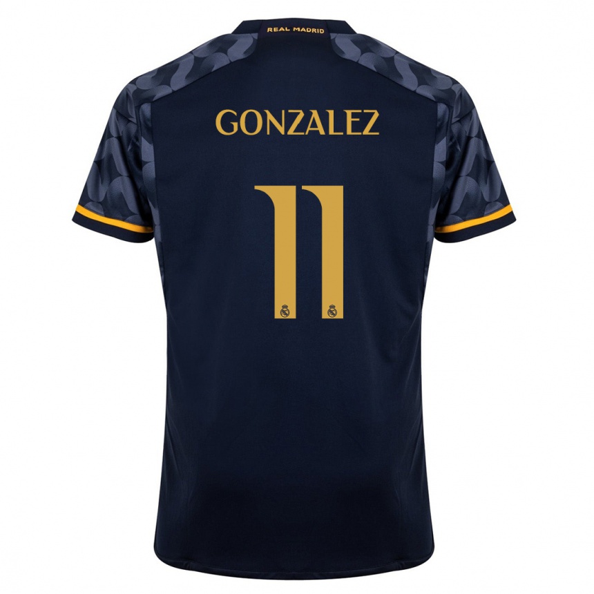 Niño Fútbol Camiseta Peter González #11 Azul Oscuro 2ª Equipación 2023/24 México