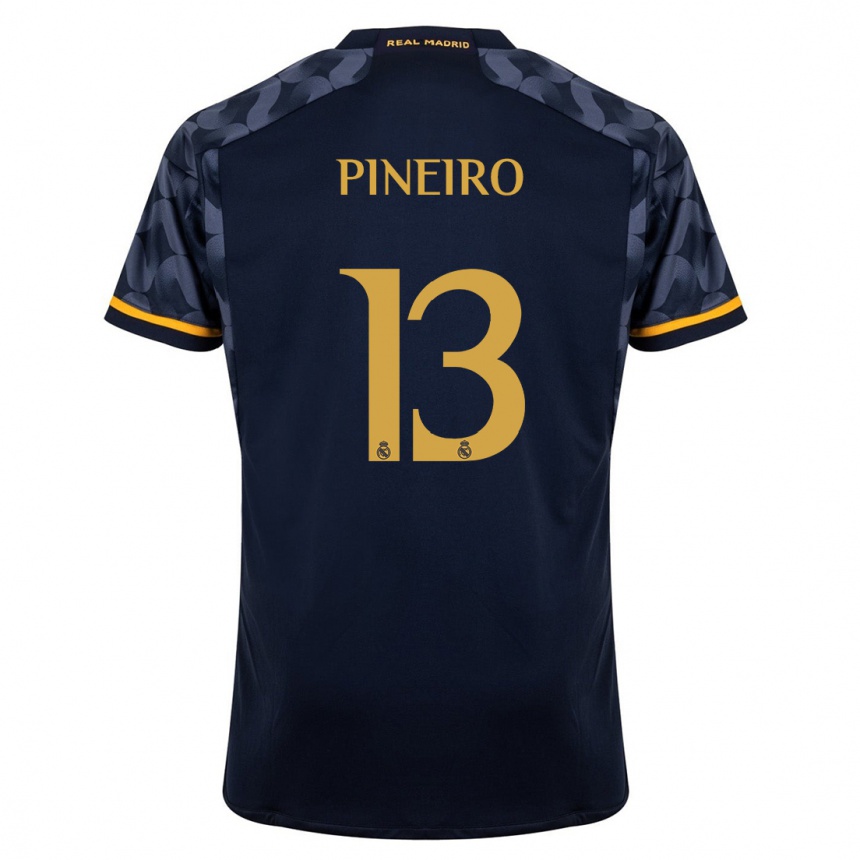 Niño Fútbol Camiseta Diego Pineiro #13 Azul Oscuro 2ª Equipación 2023/24 México