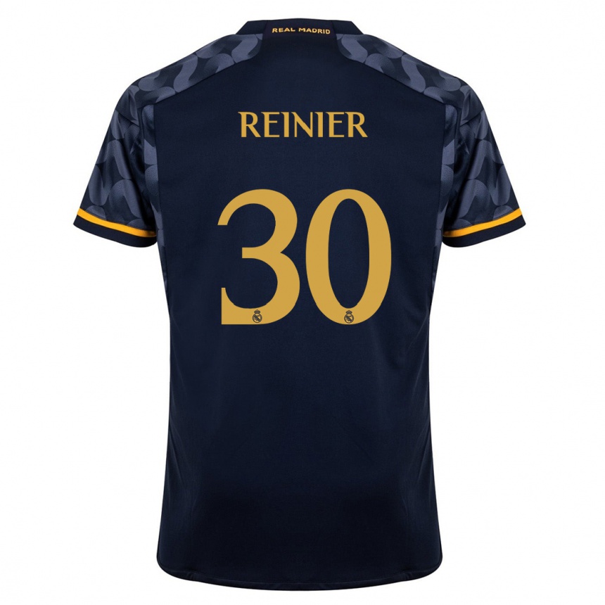 Niño Fútbol Camiseta Reinier #30 Azul Oscuro 2ª Equipación 2023/24 México