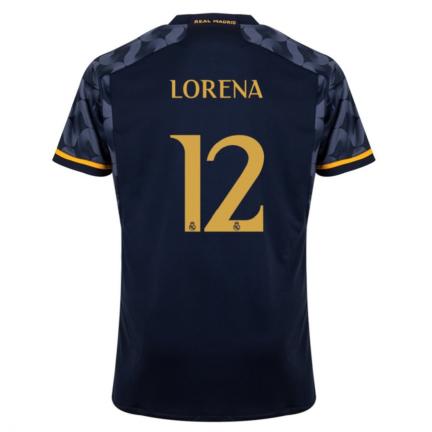 Niño Fútbol Camiseta Lorena Navarro #12 Azul Oscuro 2ª Equipación 2023/24 México