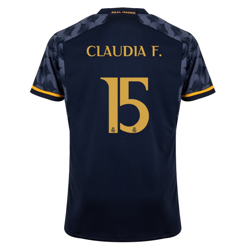 Niño Fútbol Camiseta Claudia Florentino #15 Azul Oscuro 2ª Equipación 2023/24 México