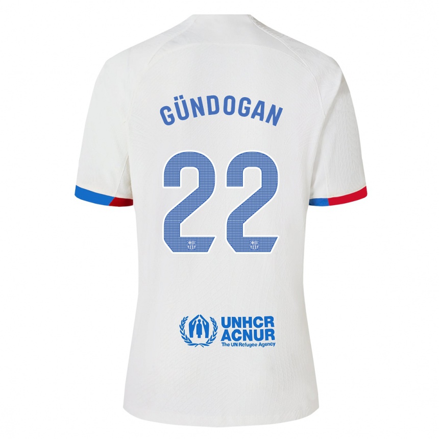 Niño Fútbol Camiseta Ilkay Gundogan #22 Blanco 2ª Equipación 2023/24 México