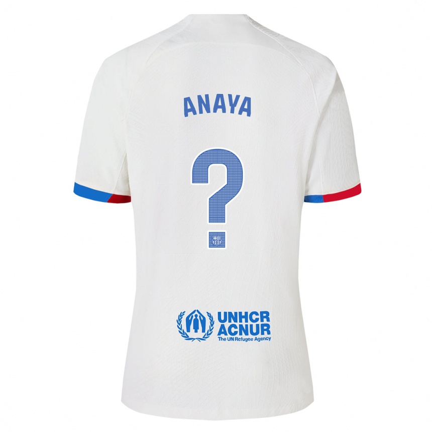 Niño Fútbol Camiseta Joan Anaya #0 Blanco 2ª Equipación 2023/24 México