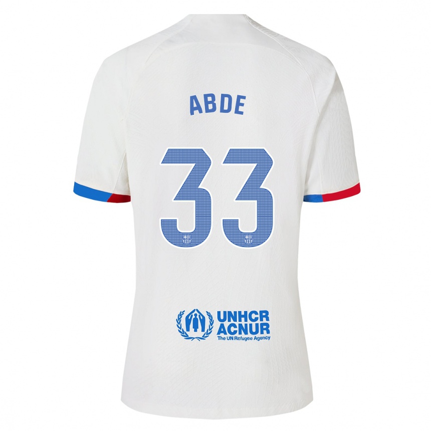 Niño Fútbol Camiseta Ez Abde #33 Blanco 2ª Equipación 2023/24 México