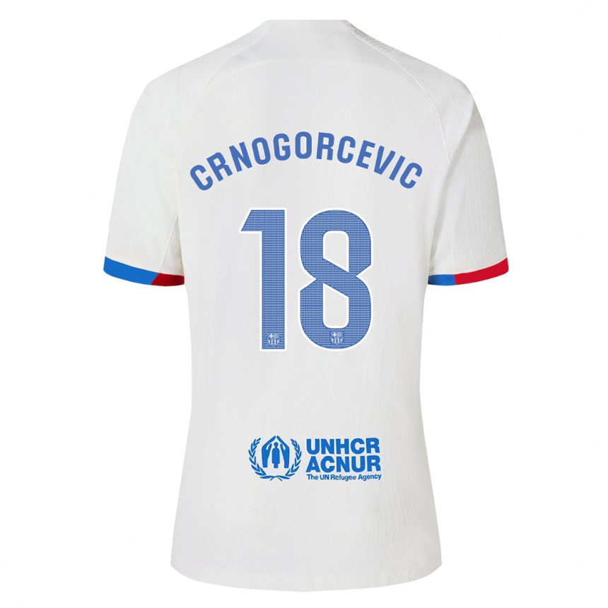 Niño Fútbol Camiseta Ana-Maria Crnogorcevic #18 Blanco 2ª Equipación 2023/24 México