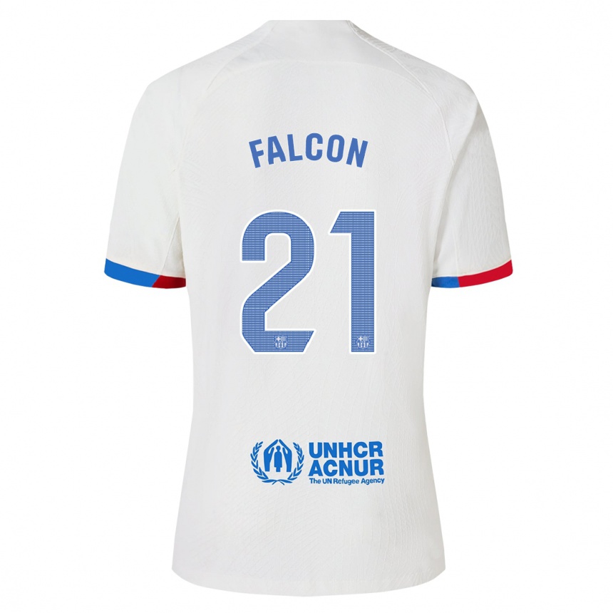 Niño Fútbol Camiseta Andrea Falcon #21 Blanco 2ª Equipación 2023/24 México