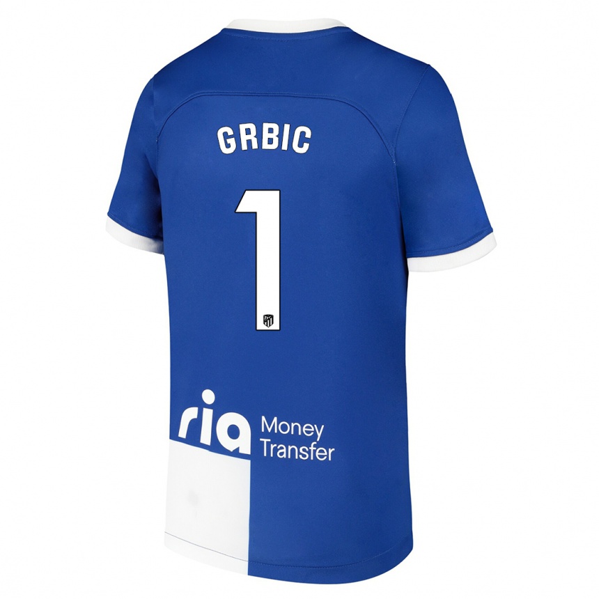 Niño Fútbol Camiseta Ivo Grbic #1 Azul Blanco 2ª Equipación 2023/24 México