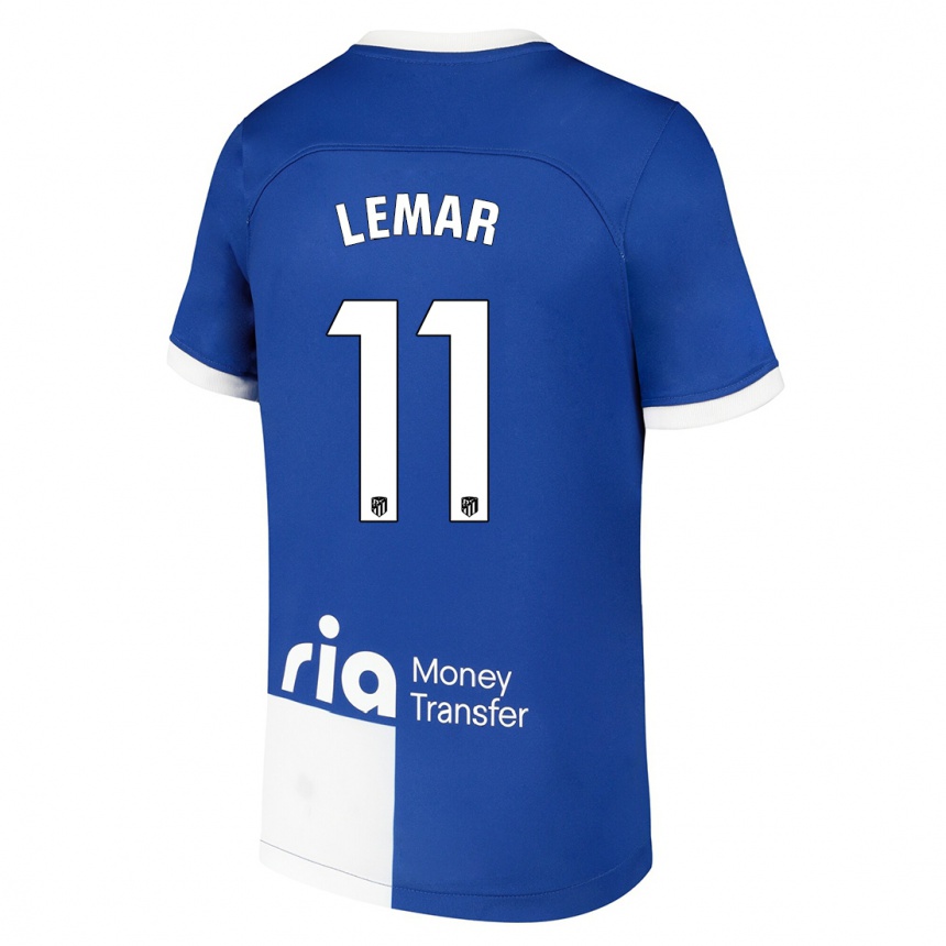 Niño Fútbol Camiseta Thomas Lemar #11 Azul Blanco 2ª Equipación 2023/24 México