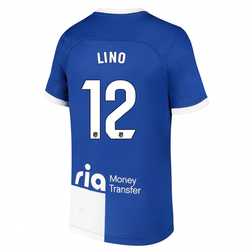 Niño Fútbol Camiseta Samuel Lino #12 Azul Blanco 2ª Equipación 2023/24 México