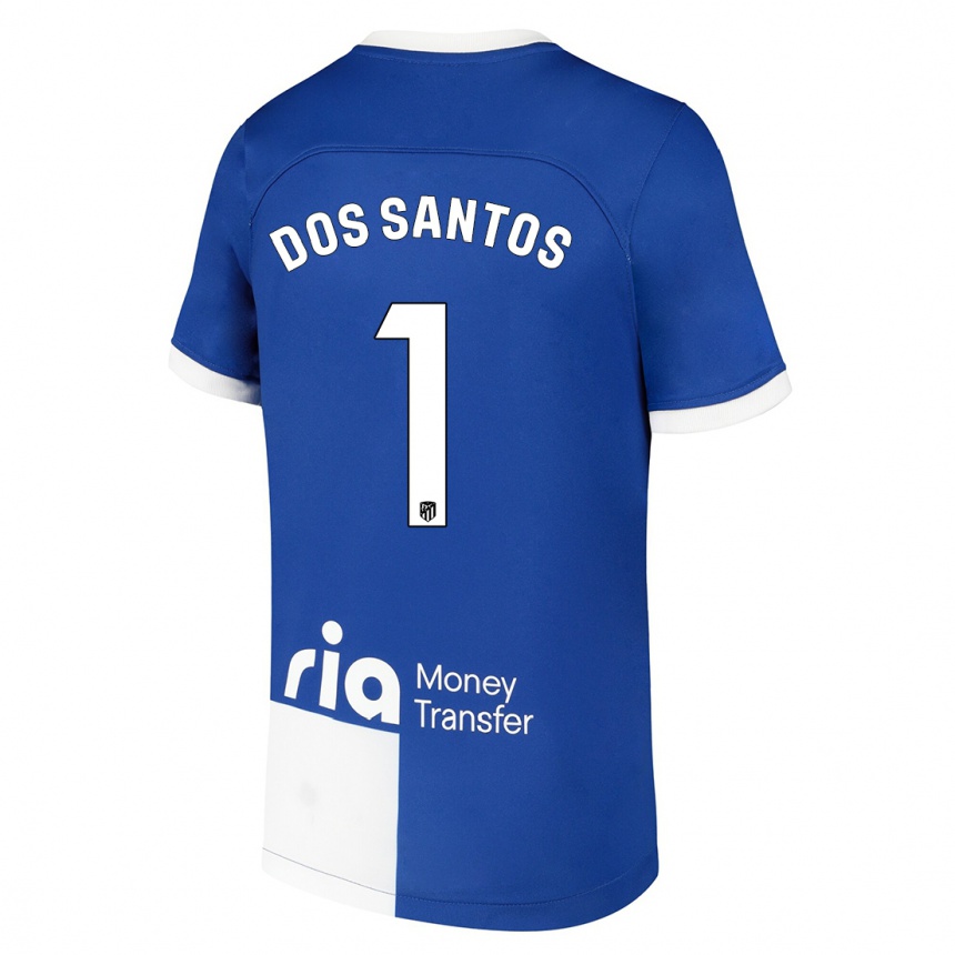 Niño Fútbol Camiseta Alex Dos Santos #1 Azul Blanco 2ª Equipación 2023/24 México