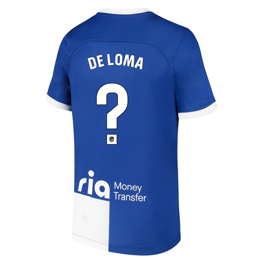 Niño Fútbol Camiseta Marcos De Loma #0 Azul Blanco 2ª Equipación 2023/24 México