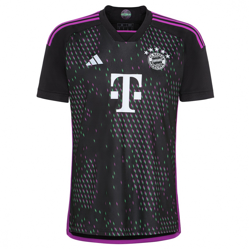 Niño Fútbol Camiseta Serge Gnabry #7 Negro 2ª Equipación 2023/24 México