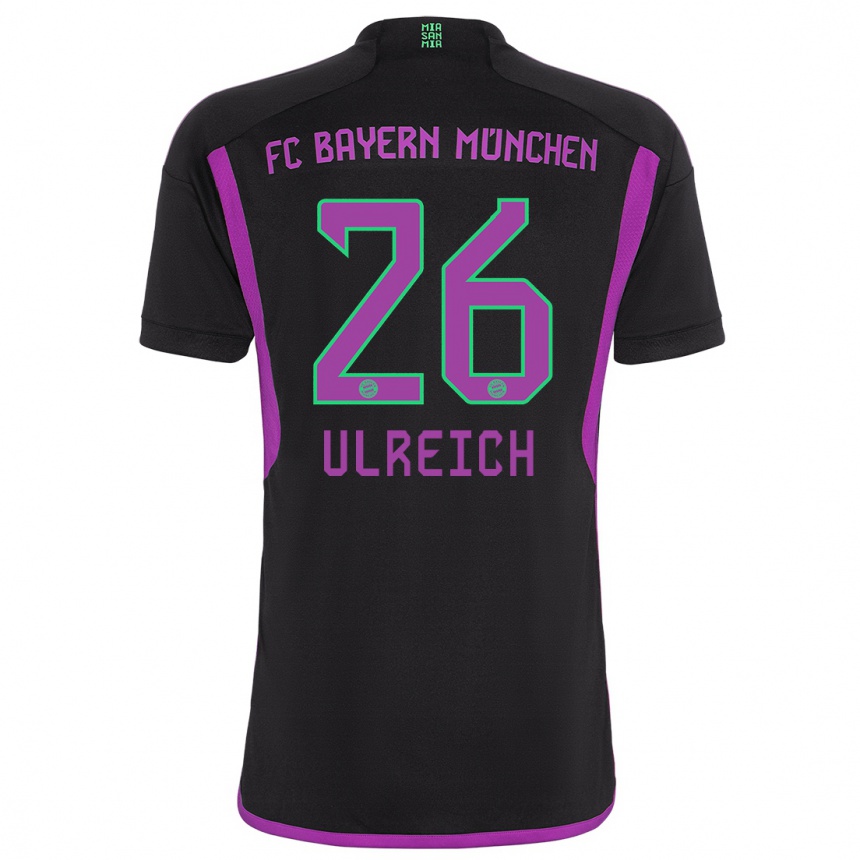 Niño Fútbol Camiseta Sven Ulreich #26 Negro 2ª Equipación 2023/24 México