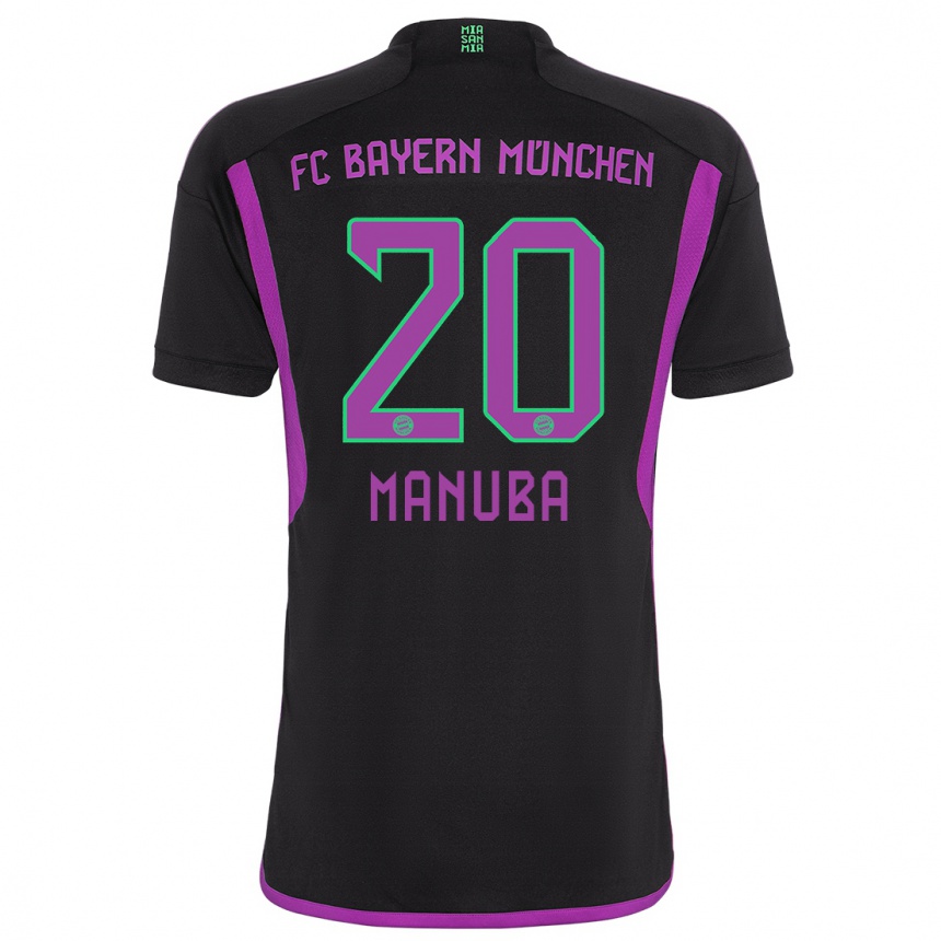 Niño Fútbol Camiseta Vincent Manuba #20 Negro 2ª Equipación 2023/24 México